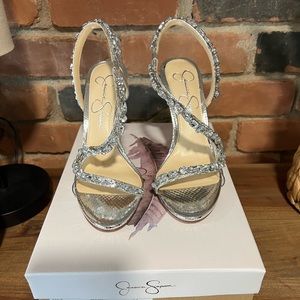 Rhinestone Jessica Simpson Slingback Heels